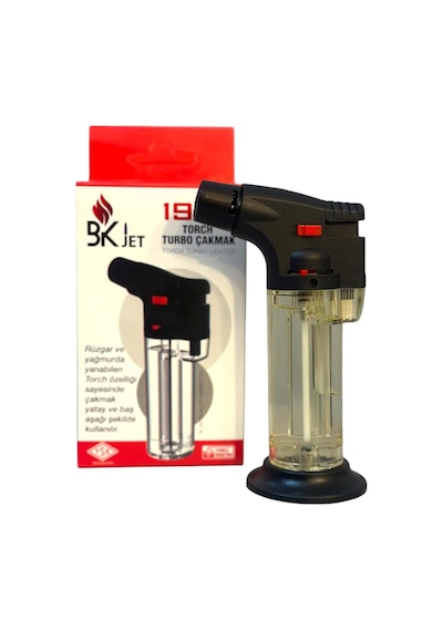 Bkjet Doldurulabilir Blow Torch Pürmüz Çakmak Şeffaf