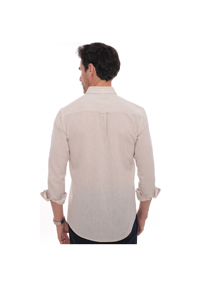 Slim Fit Uzun Kol Yaka Düğmeli Nefes Alan Keten Hediye Kutulu Erkek Gömlek Fs-004548 - Açık Bej-3222 Slim Fit Uzun Kol Yaka Düğmeli Nefes Alan Keten Hediye Kutulu Erkek Gömlek Fs-004548 - Açık Bej-3222