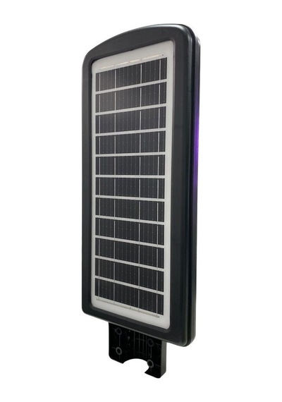 Hightek 300w Solar Sokak Lambası Hareket Sensörlü- Kumandalı Siyah