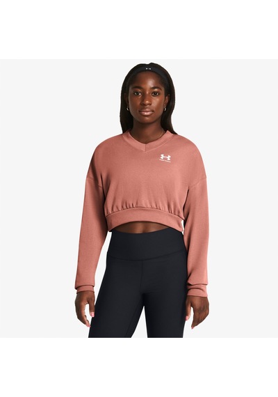 Under Armour Rival Terry Kadın Pembe Günlük Günlük Sweatshirt