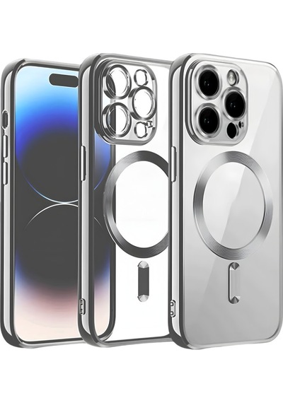 Newface Apple Uyumlu iPhone 13 Pro Max Kılıf Kross Magneticsafe Kapak - Titan