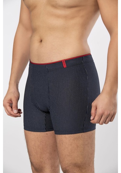 Weweus Lacivert Pamuk Elastan Çizgili Boxer 14921 Lacivert