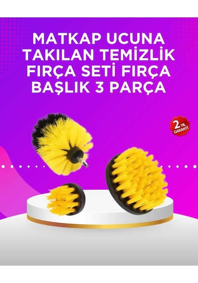 Matkap Ucu Temizlik Fırçası Seti Banyo Fayans Zemin İçin