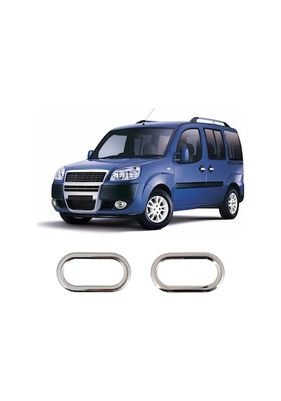 Fiat Doblo Uyumlu 2010 Ve Üzeri Krom Sinyal Çerçevesi 2 Parça Paslanmaz Çelik
