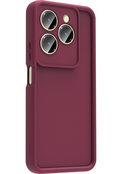İnfinix Hot 40 Pro Kılıf Kamera Korumalı Zore Ananas Kapak Koyu Yeşil