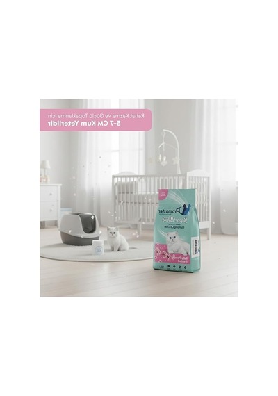 Bebek Pudrası Kokulu Kedi Kumu - Süper Beyaz, 10 Lt