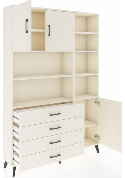 Arges Dolap 9 Raflı 4 Çekmeceli 3 Kapaklı 132x30x195 Aytaşı-a... Aytaşı Arges Dolap 9 Raflı 4 Çekmeceli 3 Kapaklı 132x30x195 Aytaşı-a... Aytaşı