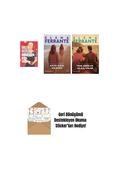 Yetişkinlerin Yalan Hayatı + Kayıp Kızın Hikayesi + Terk Edenler Ve Kalanlar + Okuma Sticker'ları