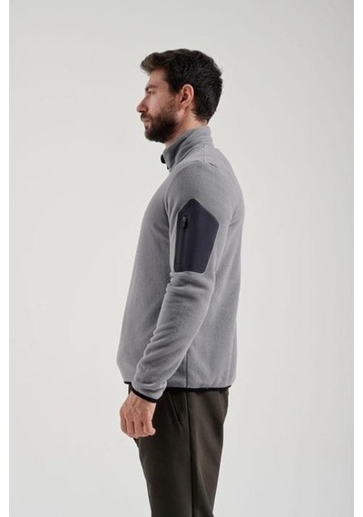 Exuma Erkek Yarım Fermuarlı Polar 2312002 Grey 2312002-057 Gri