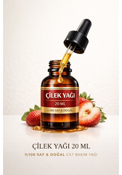 Life Çilek Yağı 20 Ml %100 Saf & Doğal Cilt Bakım Yağı