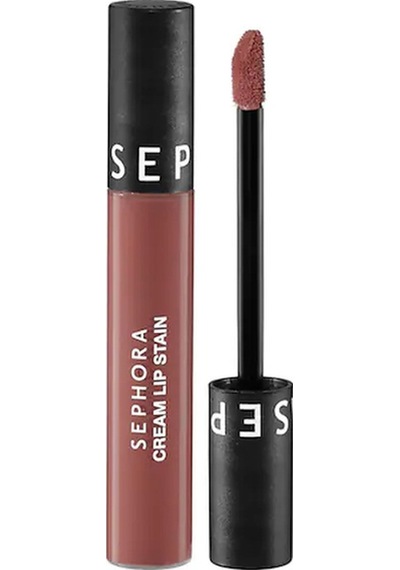 Sephora Cream Lip Stain Bulaşmayan Kadife Bitişli Ruj - Mat Likit Ruj - 122 Casual Peach 5 Ml 0