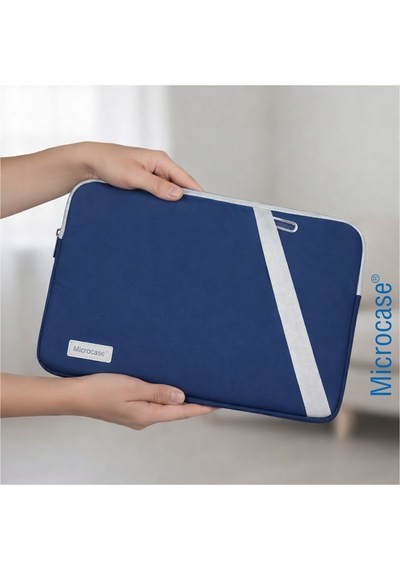 Apple Uyumlu MacBook Air 15 İnch M3 2024 Ve Tabletler İçin Sleeve Tipi Çanta Lacivert Al5422 Laptop Çantası
