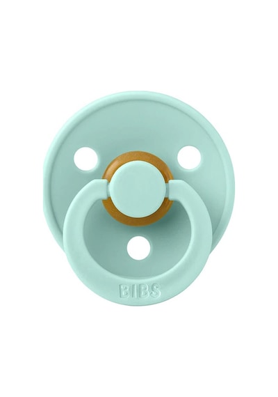 Bibs Colour Kauçuk Emzik No:1 Mint 0-6 Ay Gold - Mavi
