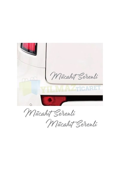 Size Kişiye Özel Isim Imzası Oto Sticker Ad Soyad Motosiklet 2 Ad