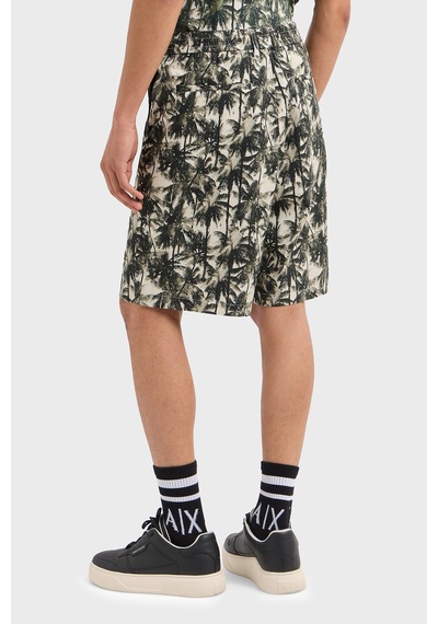 Armani Exchange Erkek Short Xm000427 Af14869 F0039 Beyaz - Yeşil