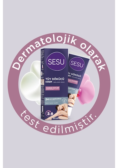 2 Adet Sesu Tüy Dökücü Krem Hassas Ciltler 100 Ml