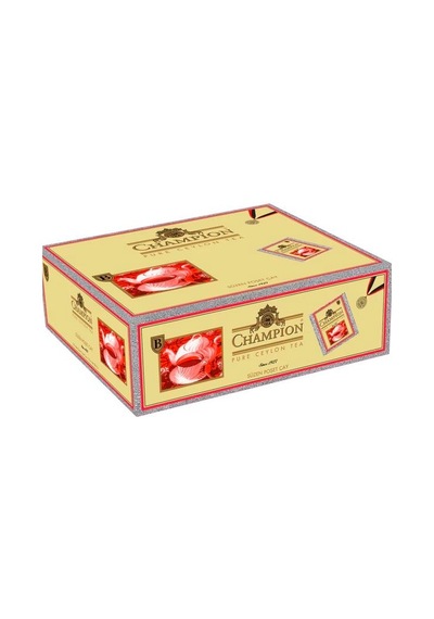 Champion Siyah Süzen Bardak + Earl Grey Bergamot Aromalı Poşet Çay 100'lü
