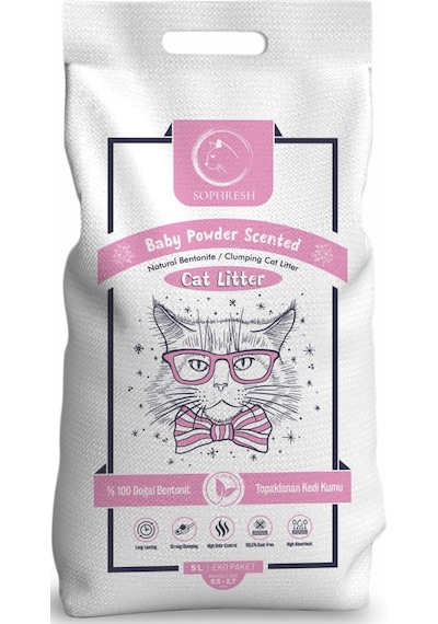 Sophresh Bs250 Bebek Pudrası Kedi Kumu Cat Litter 5 L