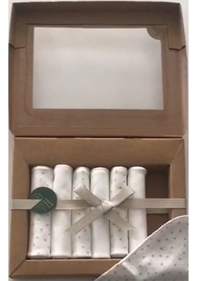 7'li Bebek Penye Mendil, Organic Pamuk Bebek Mendili Mö333