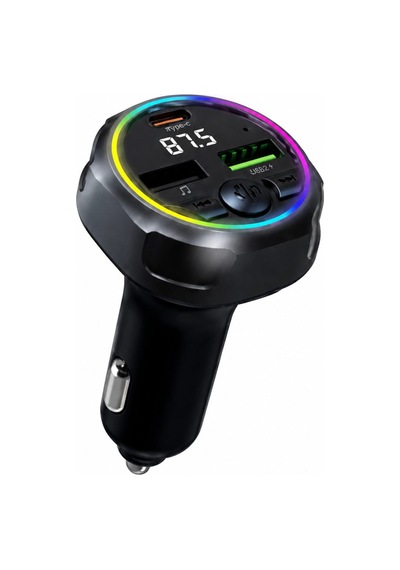 Araç Fm Vericisi Bluetooth 5.0 Hızlı Şarj Type-c Ve Çift Usb 48w Çıkış