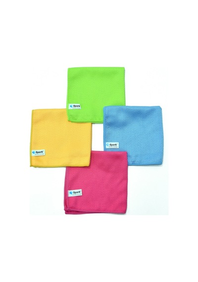 Spark Mikrofiber Cam Bezi Çok Renkli 40 x 40 CM