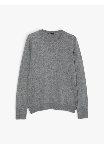 Sisley Yün Ve Kaşmir Karışımlı Ribana Detaylı Bisiklet Yaka Hırka Kadın Gri Hırka - 325a102hm5237 Sisley Yün Ve Kaşmir Karışımlı Ribana Detaylı Bisiklet Yaka Hırka Kadın Gri Hırka - 325a102hm5237