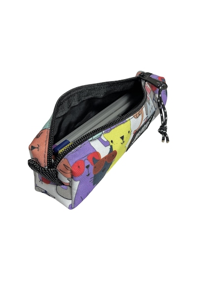 Jacbag Prizma-sosis Tip Kalem Kutusu Prizma-sarı Kedili renkli