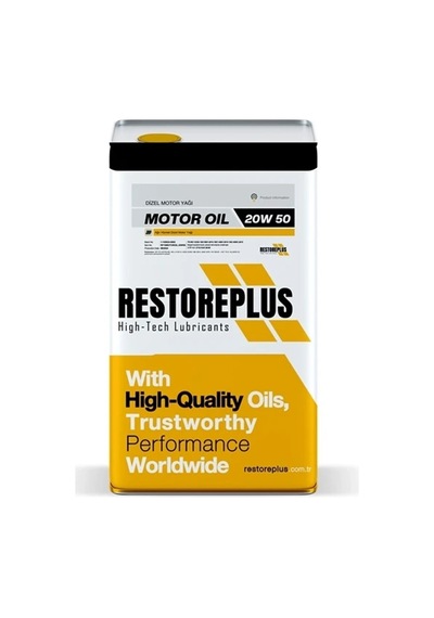 Restoreplus Motor Oıl 20W-50 Ağır Hizmet Dizel Motor Yağı 16 L