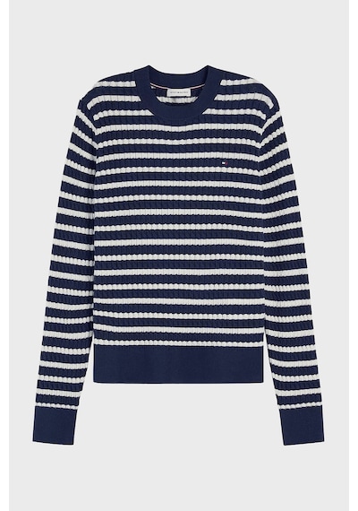 Tommy Hilfiger % 100 Pamuk Regular Fit Bisiklet Yaka Örgü Kazak Kadın Kazak Ww0ww44993 0x7 Mavi-bej Tommy Hilfiger % 100 Pamuk Regular Fit Bisiklet Yaka Örgü Kazak Kadın Kazak Ww0ww44993 0x7 Mavi-bej