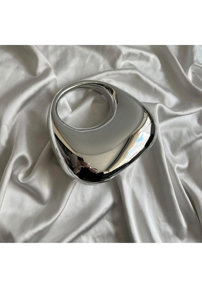 Öznora Mirror Model Şık Abiye Çanta Gümüş