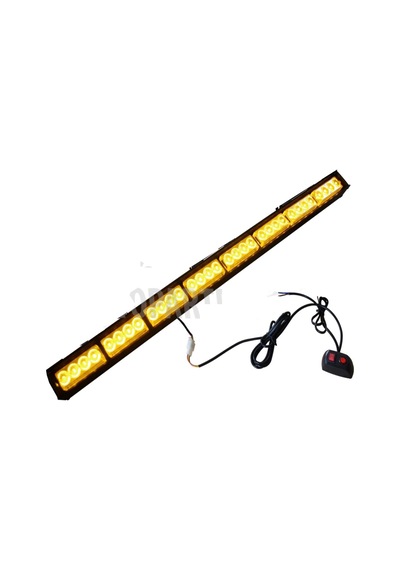 Oto Kurtarıcı + İş Makinası Çakar Lamba 32 Led 90x4 Cm Sarı 5 Fon