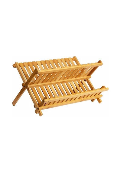 Bambu Katlanabilir Tabaklık Bulaşıklık Doğal / Bambu Bambu Beyaz Diğer