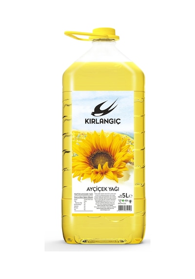 Kırlangıç Ayçiçek Yağı Kubbeli Pet 5 L