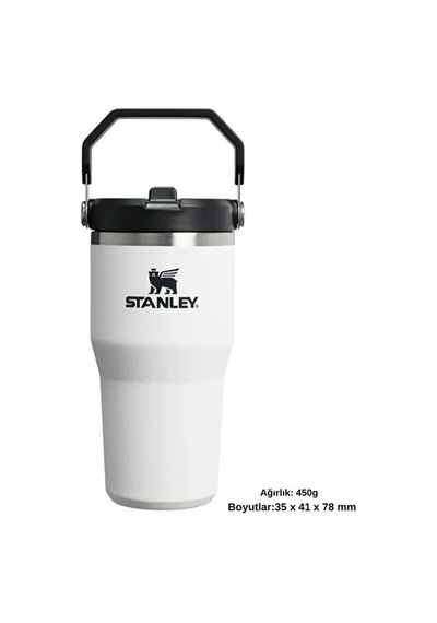 Stanley The Iceflow Flip Straw 2.0 Tumbler 0.59l Termos 10-13425-0117 Beyaz