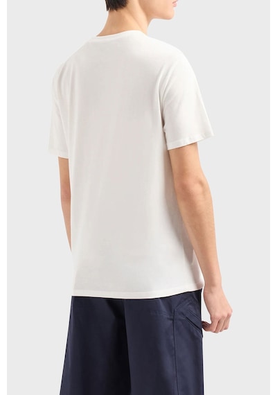 Armani Exchange Armani Baskılı Erkek T-shirt Beyaz