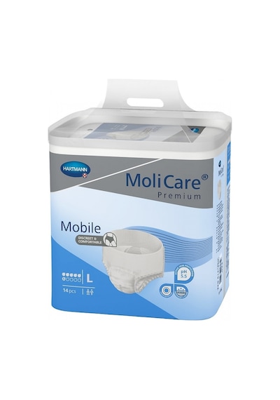 Hartmann Molicare Premium Mobile 6 Damla Külot Bez L 14 Adet Mavi