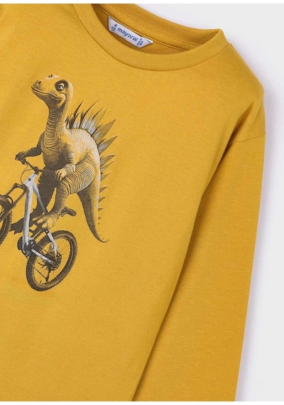 Mayoral Uzun Kollu Erkek Çocuk T-shirt 4087 Sarı