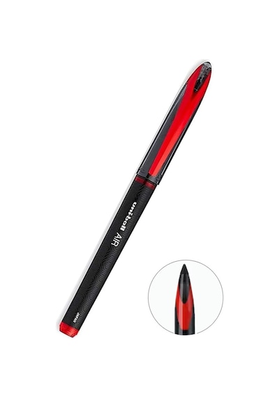 Pilot Kalem 1 Adet Uniball Air Mikro 0.5 Mm Roller Pilot Kalem Uba-188-m Roller Uçlu Likit Mürekkepli Pilot Kalem Kırmızı