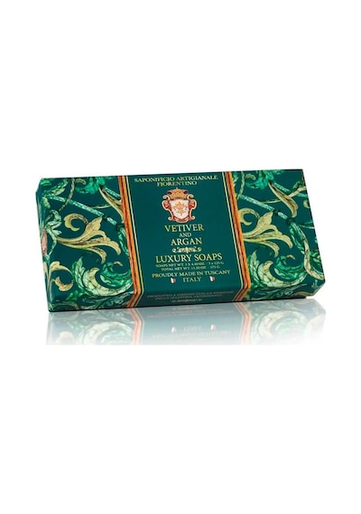 Saponificio Artigianale Fiorentino Sabun Vetiver and Argan 3 x 125 G