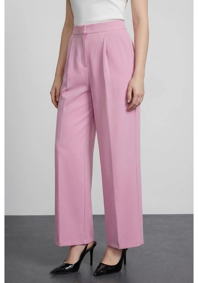 Quzu Bol Paça Pantolon Pembe Pembe