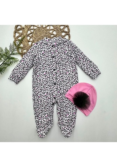 Alfa Expres 0-3-6-9 Ay Leopar Baskılı Tam Boy Çıtçıtlı Patikli Güllü Boneli Kız Bebek Tulumu Pembe Pembe Alfa Expres 0-3-6-9 Ay Leopar Baskılı Tam Boy Çıtçıtlı Patikli Güllü Boneli Kız Bebek Tulumu Pembe Pembe