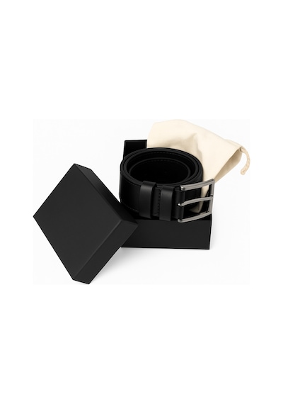 Bloombelt Cosmic Black Hakiki Deri Erkek Kemer-120cm Siyah