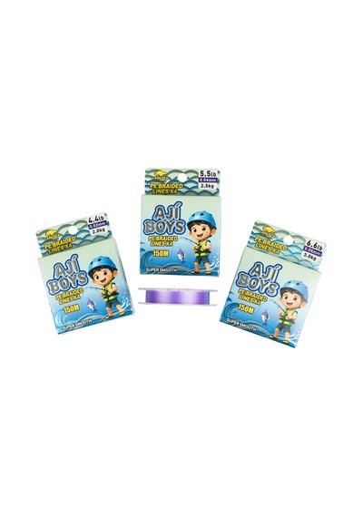 Caretta Aji Boys 4x 150 Mt Purple İp Misina 0,06mm