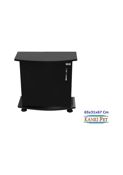 Kanki Pet Mdf Bombeli Akvaryum Sehpa Siyah 65 x 31 x 67 CM