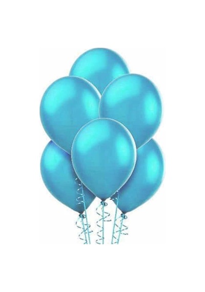 Mavi Metalik Balon 20 Adet 418