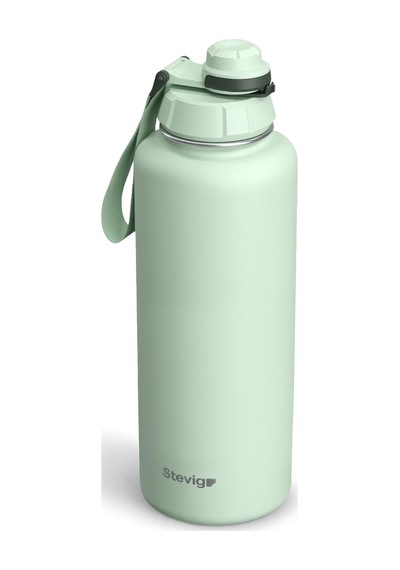 1 Hand Leak-proof Sızdırmaz Çelik Termos 1500 Ml Smoke Green St-256 Çok Renkli