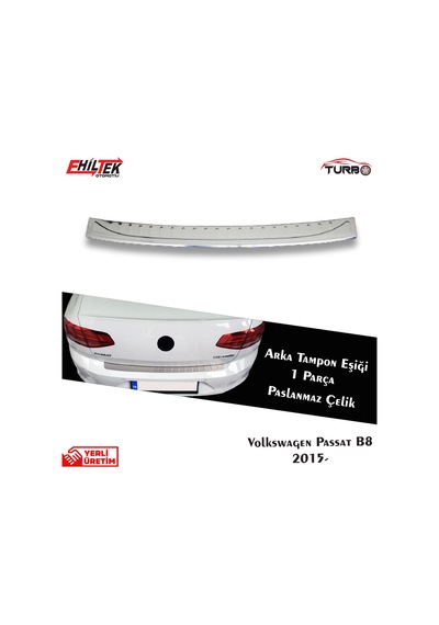 S-Dizayn  Volkswagen Passat B8 Krom Arka Tampon Eşiği 2015 ve Üzeri
