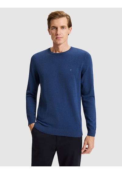 Pierre Cardin İndigo Melanj Slim Fit Basic Kazak 50331501 Vr155