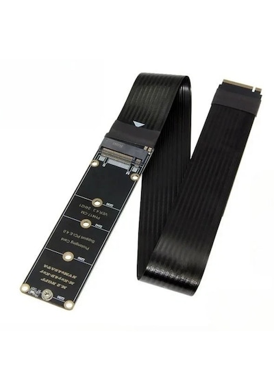 6086 M.2 Nvme Ssd Pcıe 4.0 X4 Uzatma Kablosu M Key Adaptör Riser Card Çevirici