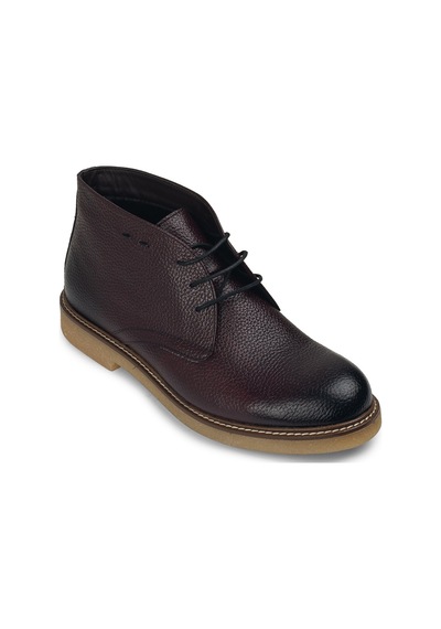 Deery Hakiki Deri Bordo Erkek Bot - 01295mbrdc05